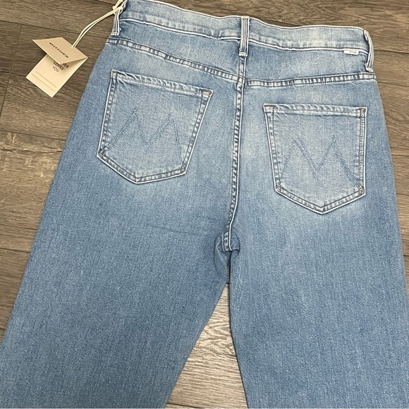 MOTHER The Ditcher Zip Flood Straight Leg Jeans Love On The Beat SZ 27 NWT - Picture 13 of 13